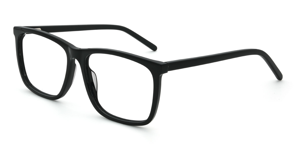 Black Cedric Glasses - Rectangle Glasses