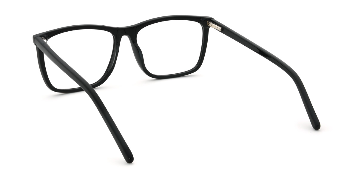 Black Cedric Glasses - Rectangle Glasses