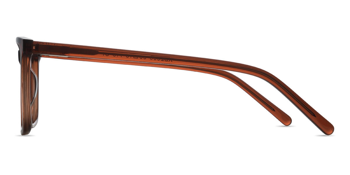 Red brown Cedric Glasses - Rectangle Glasses