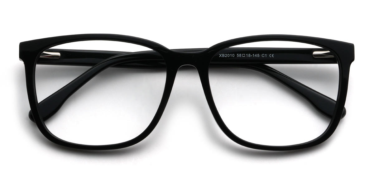 Čierny Bentlee Okuliare - Rectangle Glasses