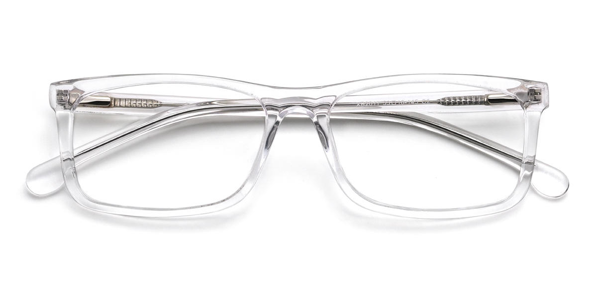 Clear Tiago Glasses - Rectangle Glasses
