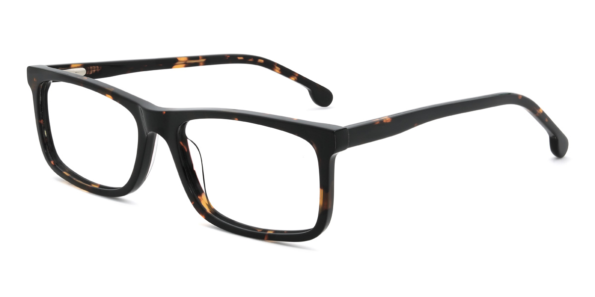Tortoiseshell Tiago Glasses - Rectangle Glasses