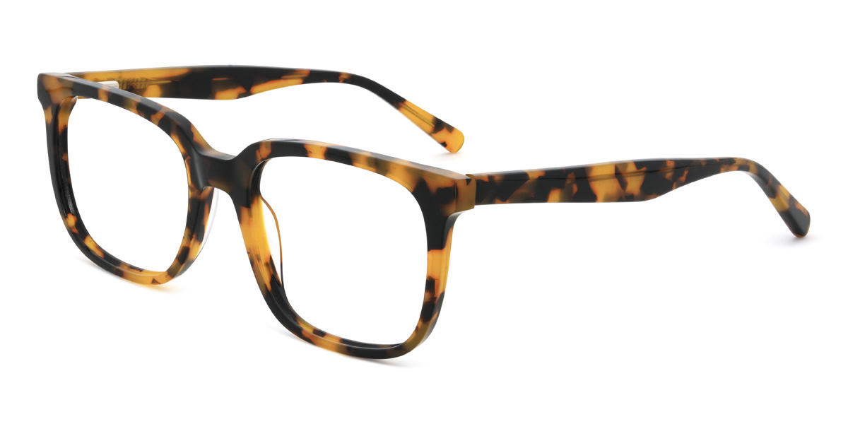 Yellow Tortoiseshell Colsen Glasses - Rectangle Glasses
