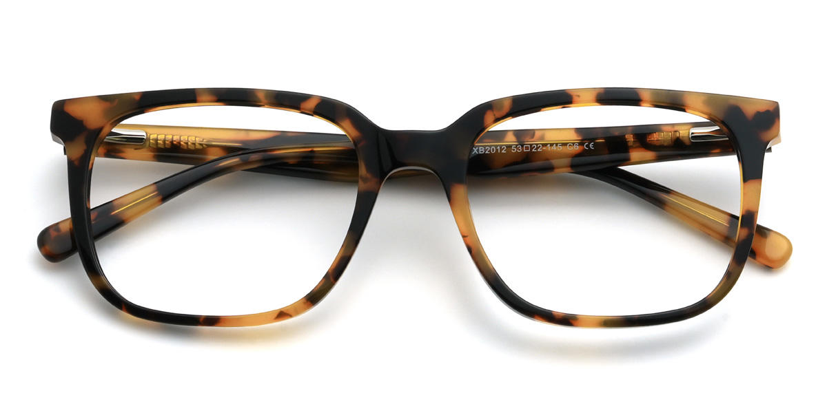 Yellow Tortoiseshell Colsen Glasses - Rectangle Glasses