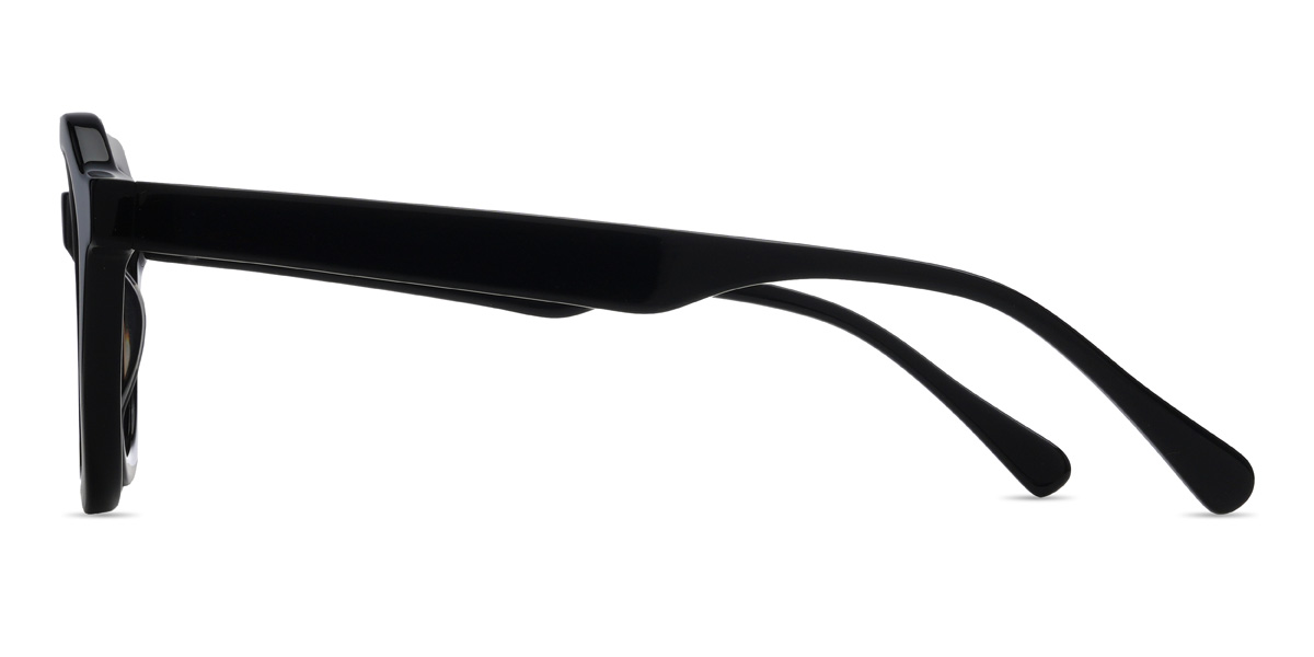 Preto Vamika Óculos - Oval Glasses