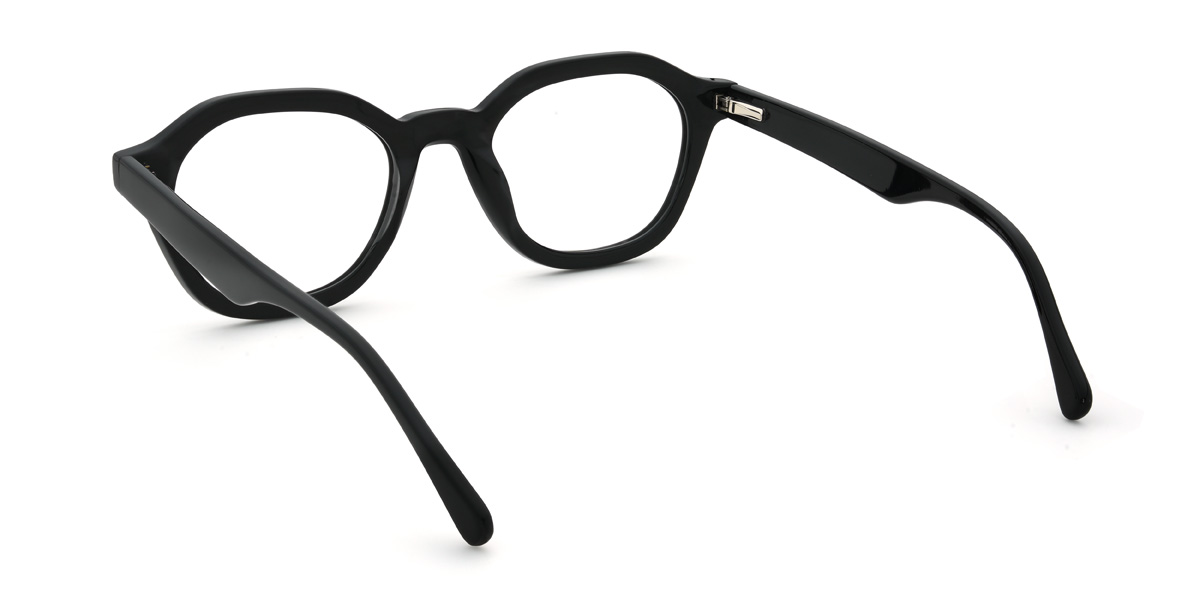 Preto Vamika Óculos - Oval Glasses