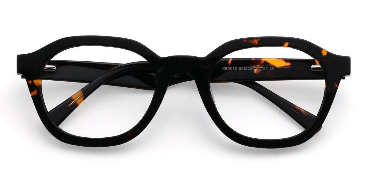 Tortoiseshell Vamika Glasses - Oval Glasses