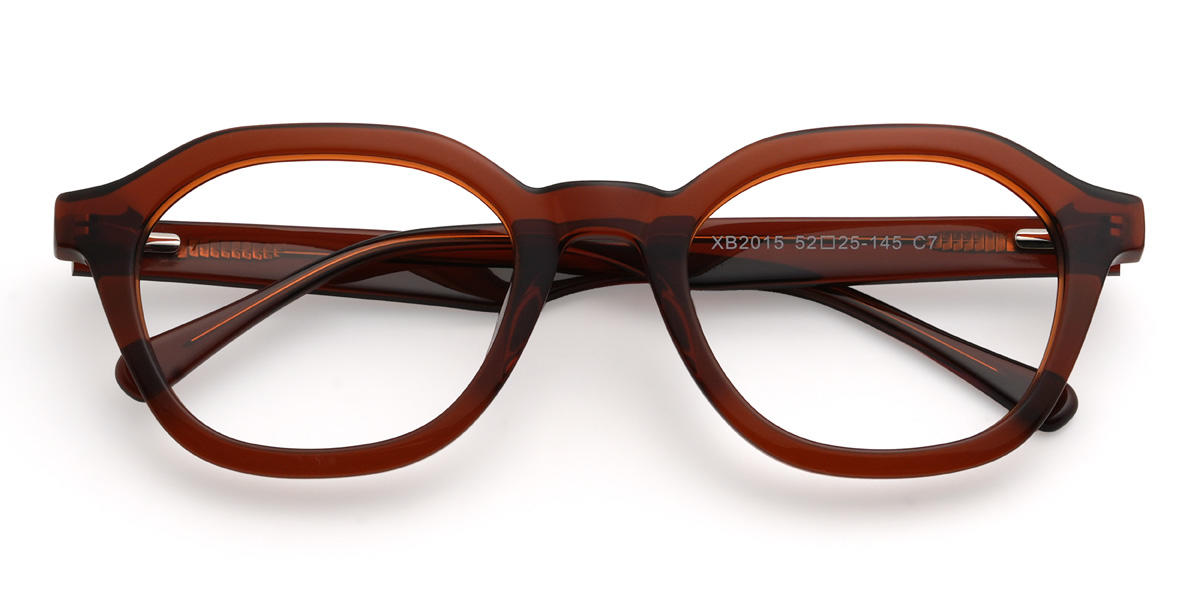 Rouge brun Vamika Lunettes - Oval Glasses