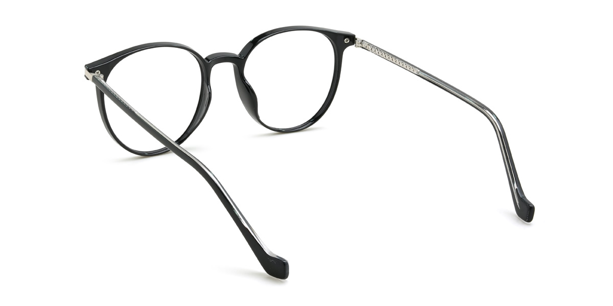 Black Adriana Glasses - Oval Glasses