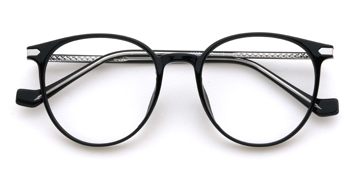 Black Adriana Glasses - Oval Glasses