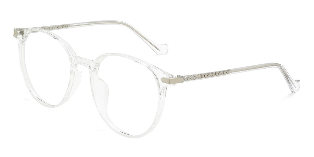Clear Adriana Glasses - Oval Glasses
