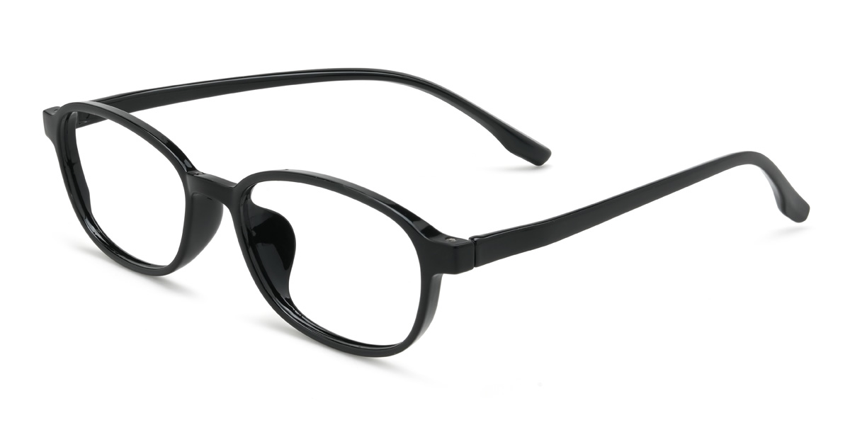 Black Brittany Glasses - Oval Glasses