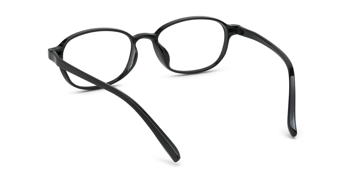 Black Brittany Glasses - Oval Glasses