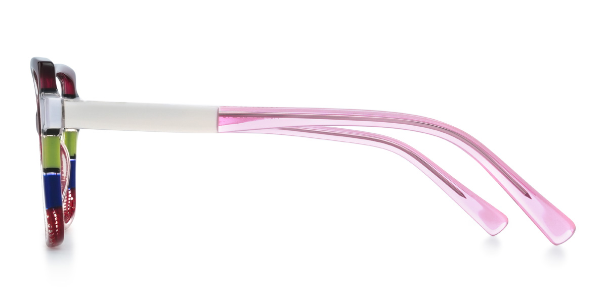 Purplish Red Zymir Glasses - Square Glasses
