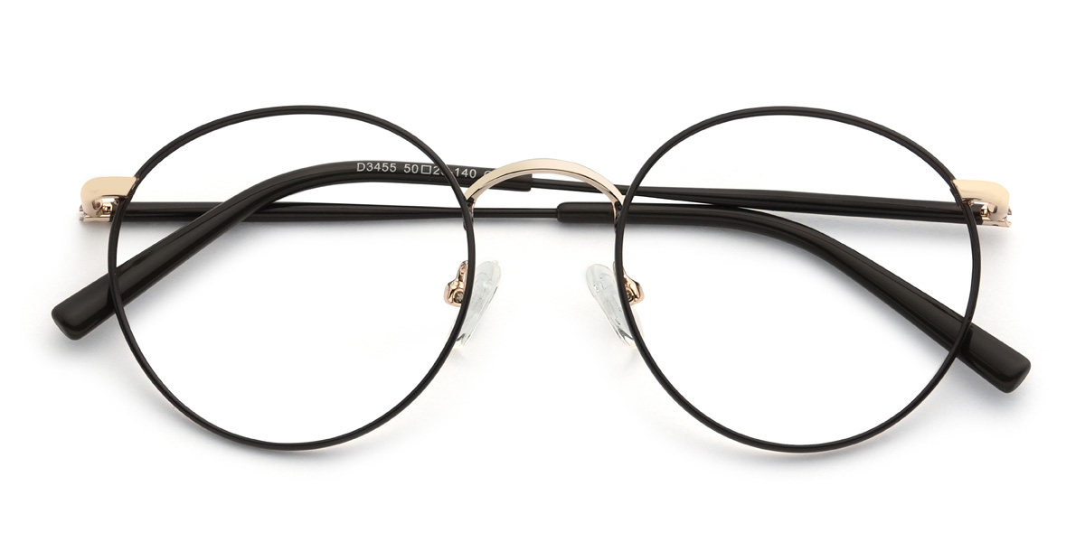 Black Avayah Glasses - Oval Glasses