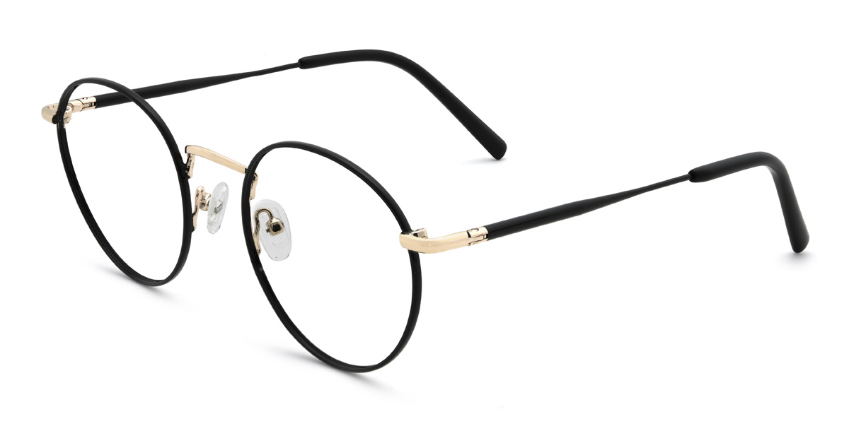 Black Avayah Glasses - Oval Glasses