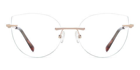 Rosa Ouro Leanna - Cat Eye Glasses
