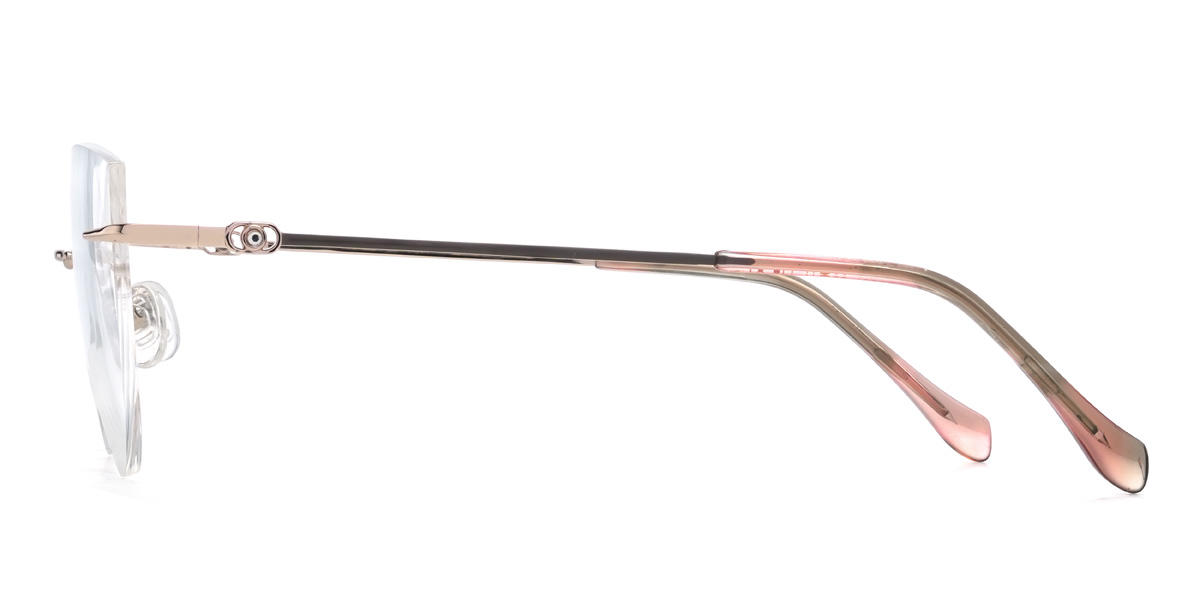 Rosa Ouro Leanna Óculos - Cat Eye Glasses