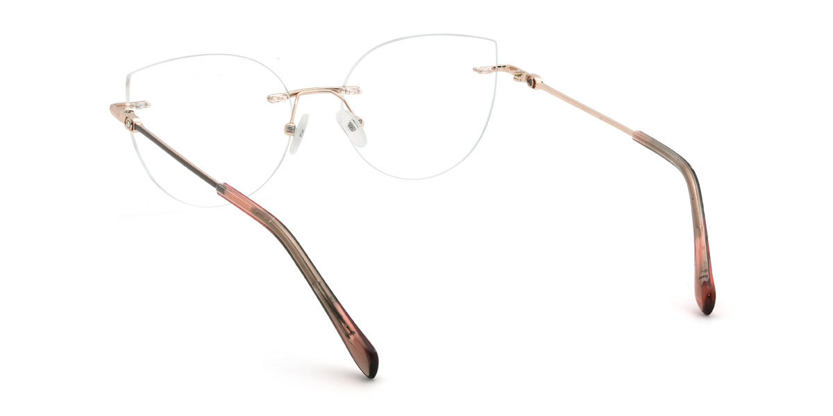 Rosa Ouro Leanna Óculos - Cat Eye Glasses