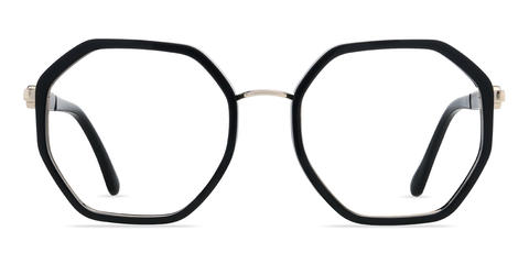 Black Nariyah - Oval Glasses