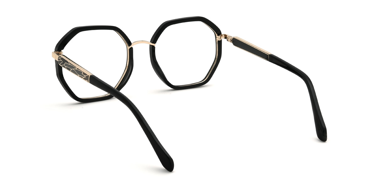 Black Nariyah Glasses - Oval Glasses