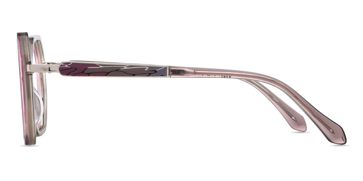 Dusty Rose Nariyah Glasses - Oval Glasses