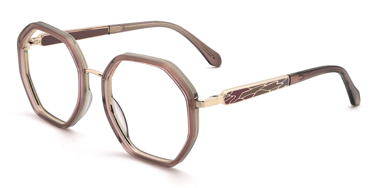 Dusty Rose Nariyah Glasses - Oval Glasses