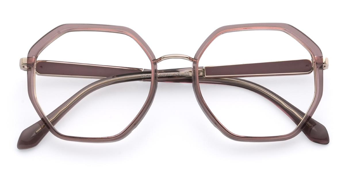 Dusty Rose Nariyah Glasses - Oval Glasses