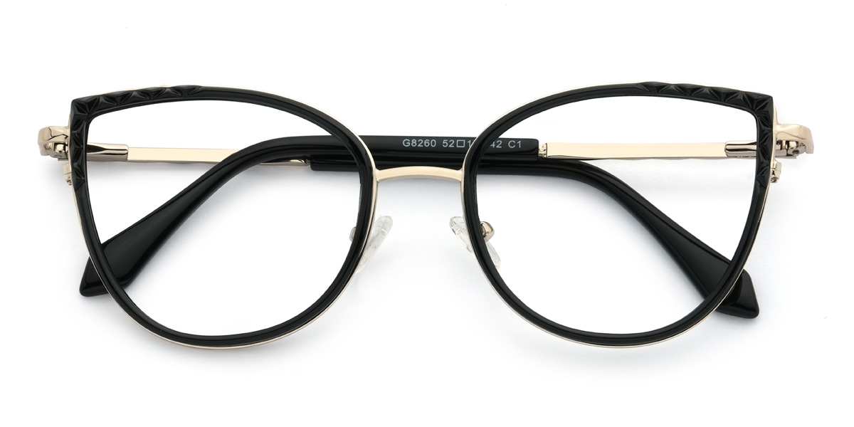 Black Yuna Glasses - Cat Eye Glasses
