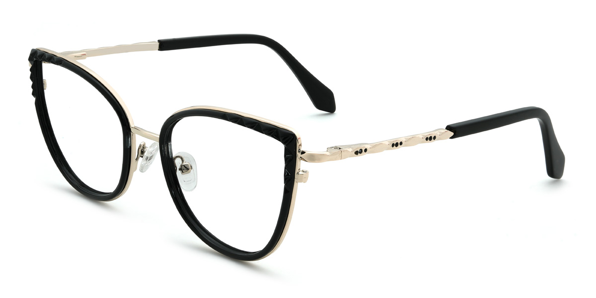 Black Yuna Glasses - Cat Eye Glasses