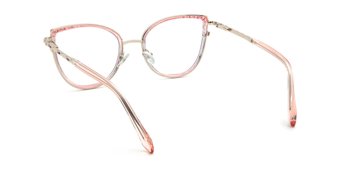 Rosa Lila Yuna Brille - Cat Eye Glasses