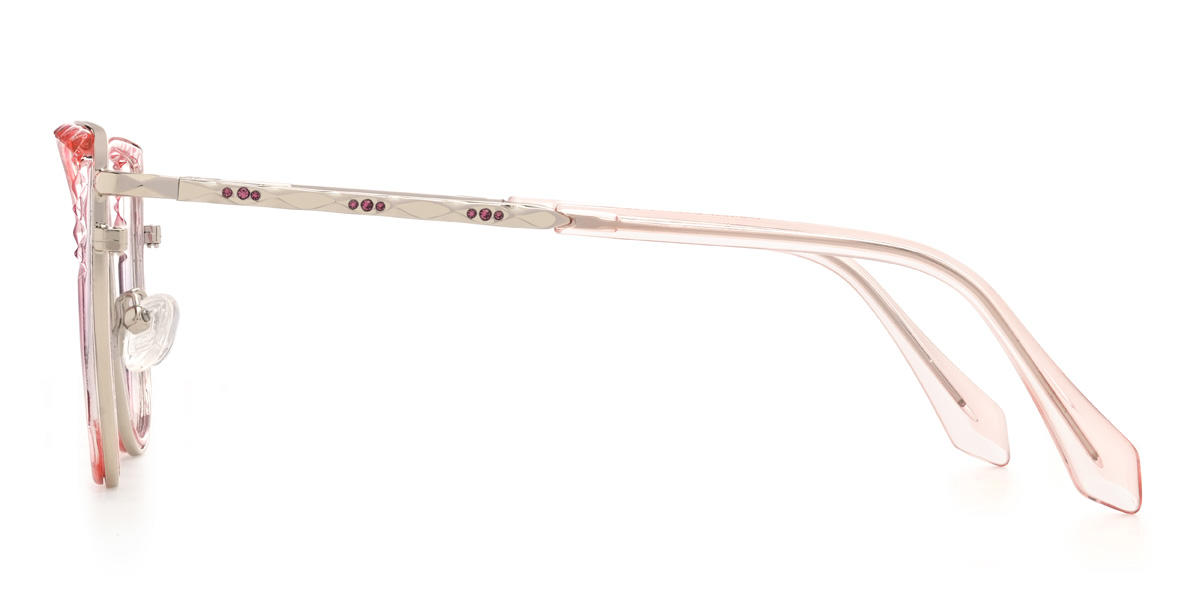 Rosa Lila Yuna Brille - Cat Eye Glasses