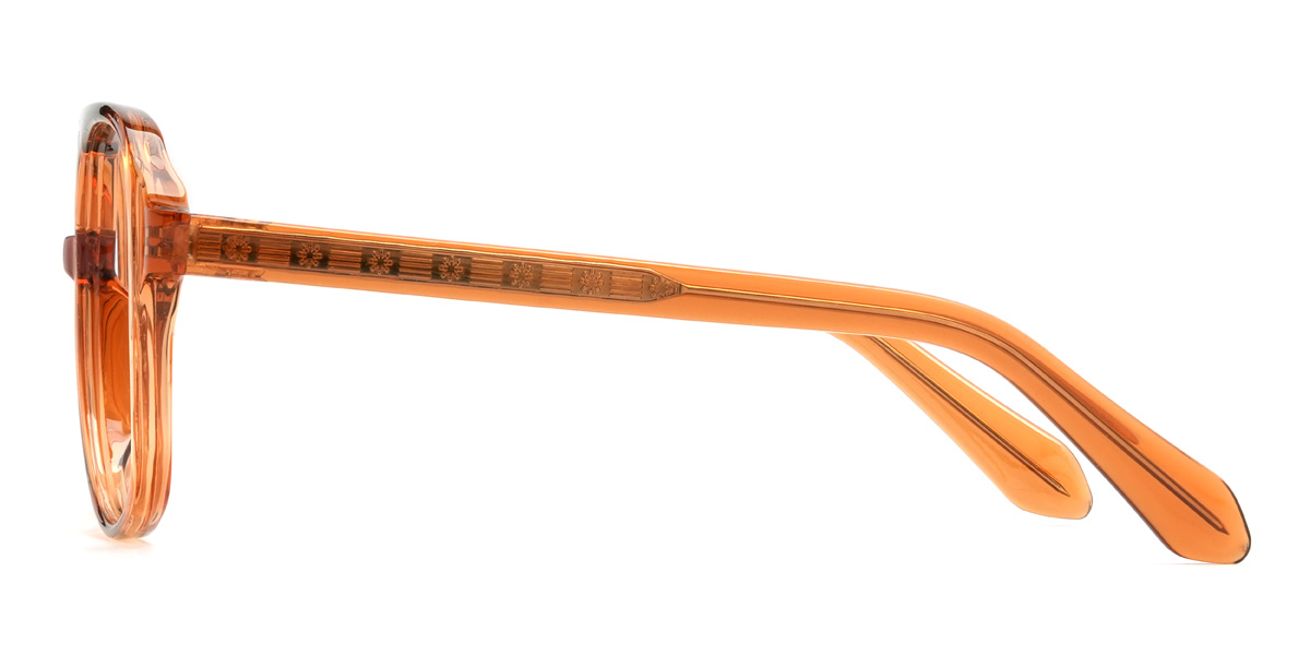 Orange Mckinley Glasses - Aviator Glasses