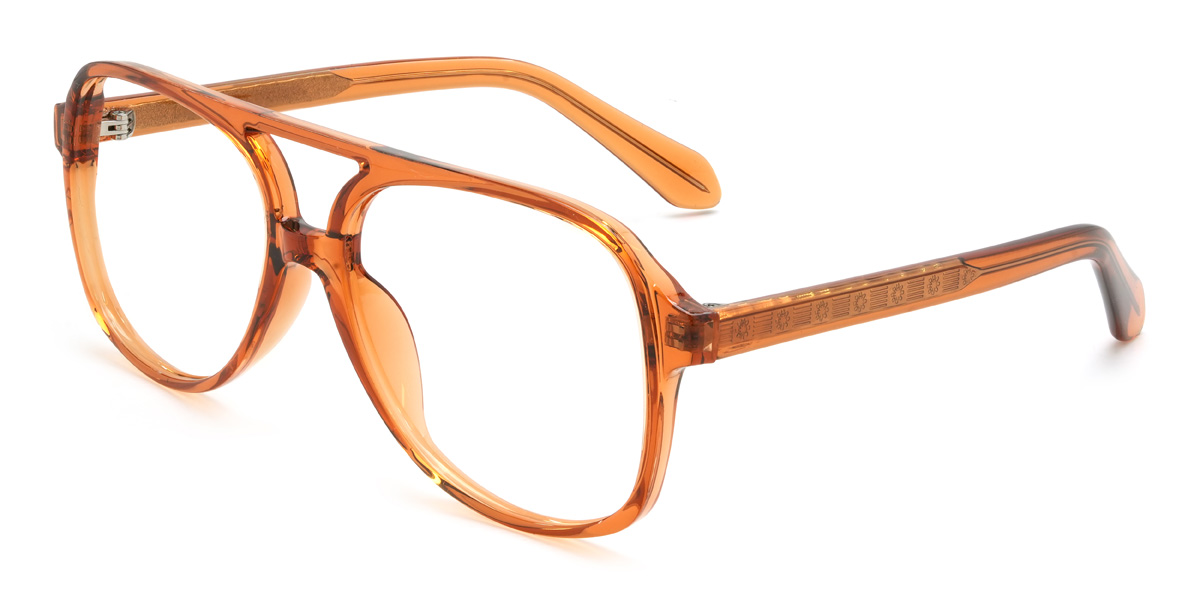 Orange Mckinley Glasses - Aviator Glasses