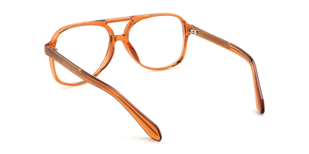 Orange Mckinley Glasses - Aviator Glasses