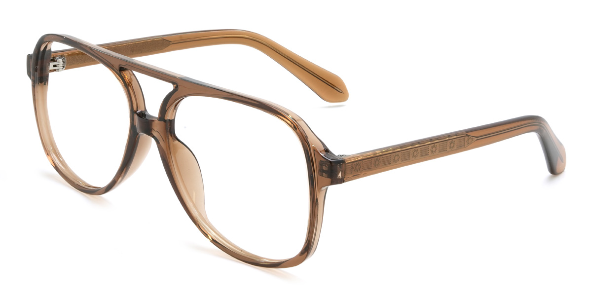 Brown Mckinley Glasses - Aviator Glasses