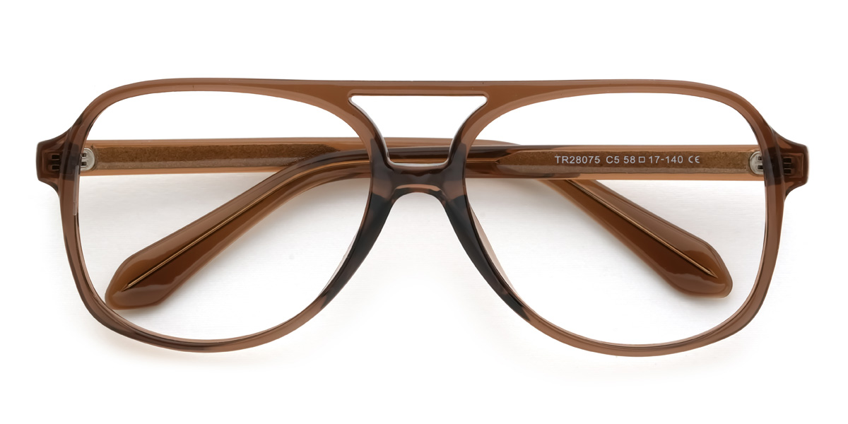 Brown Mckinley Glasses - Aviator Glasses