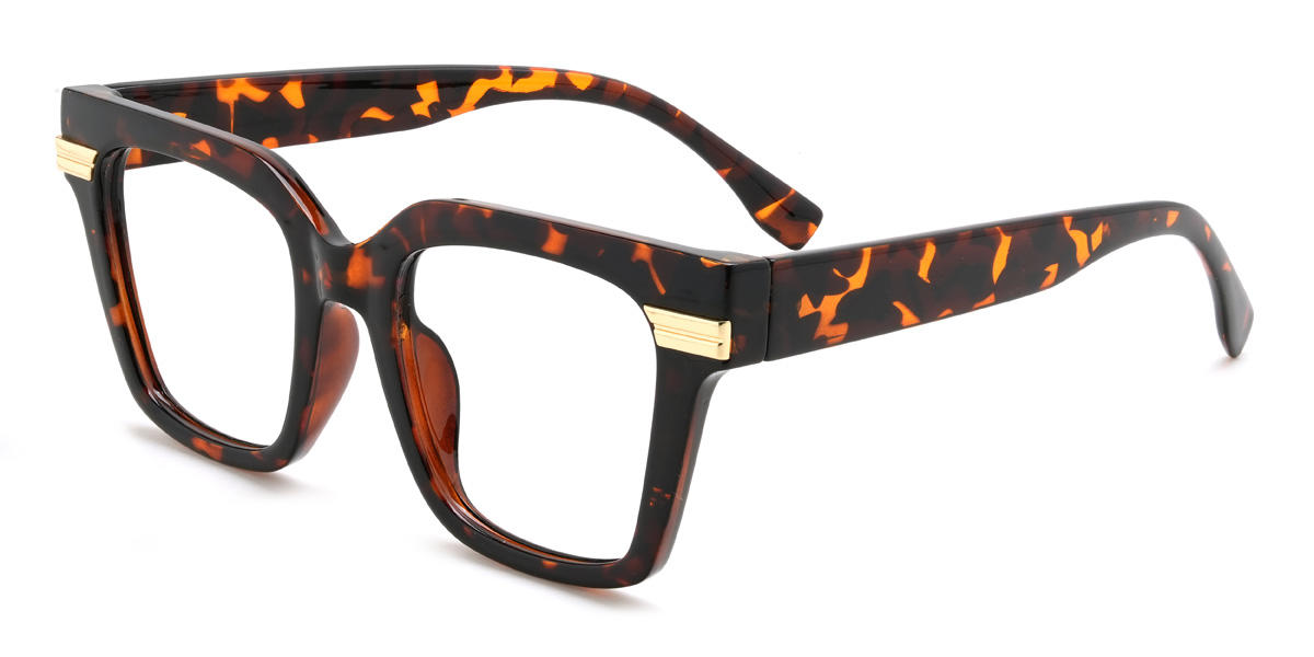 Tortoiseshell Colleen Glasses - Square Glasses