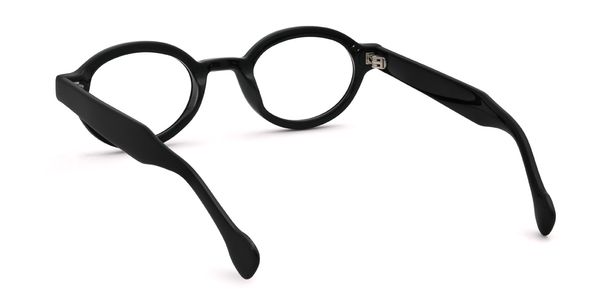 Black Valentin Glasses - Oval Glasses