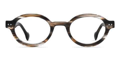 Čierna kresba dreva Valentin - Oval Glasses