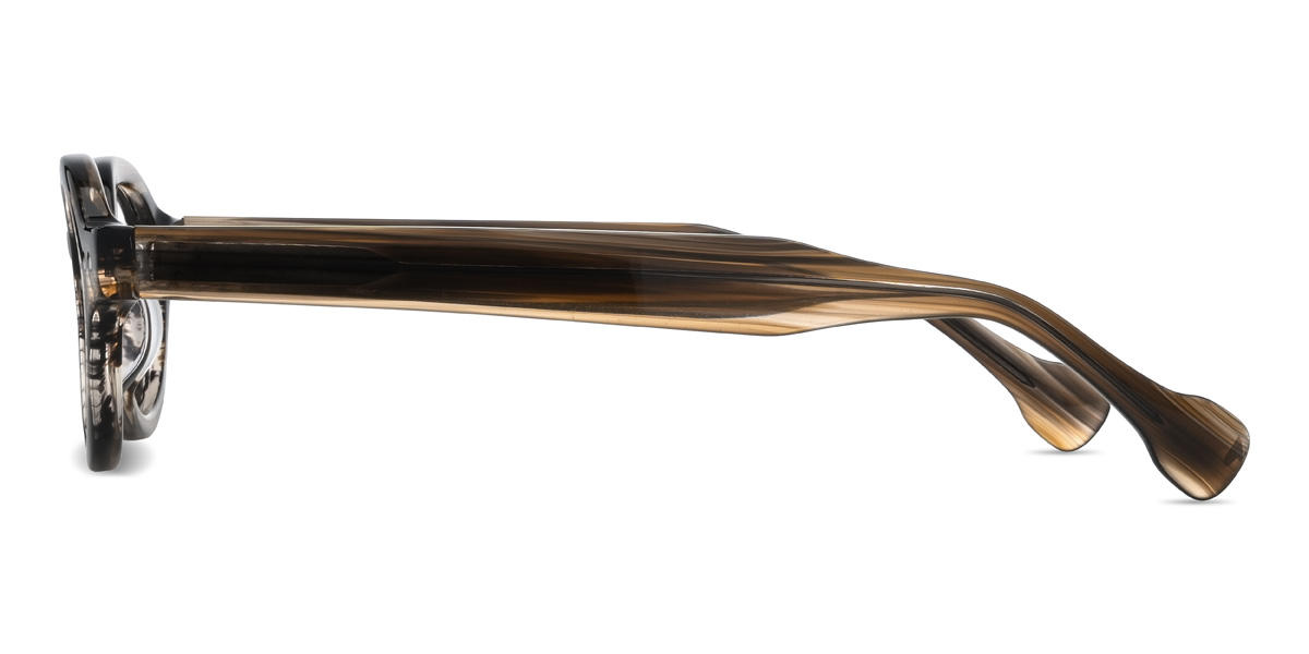 Čierna kresba dreva Valentin Okuliare - Oval Glasses