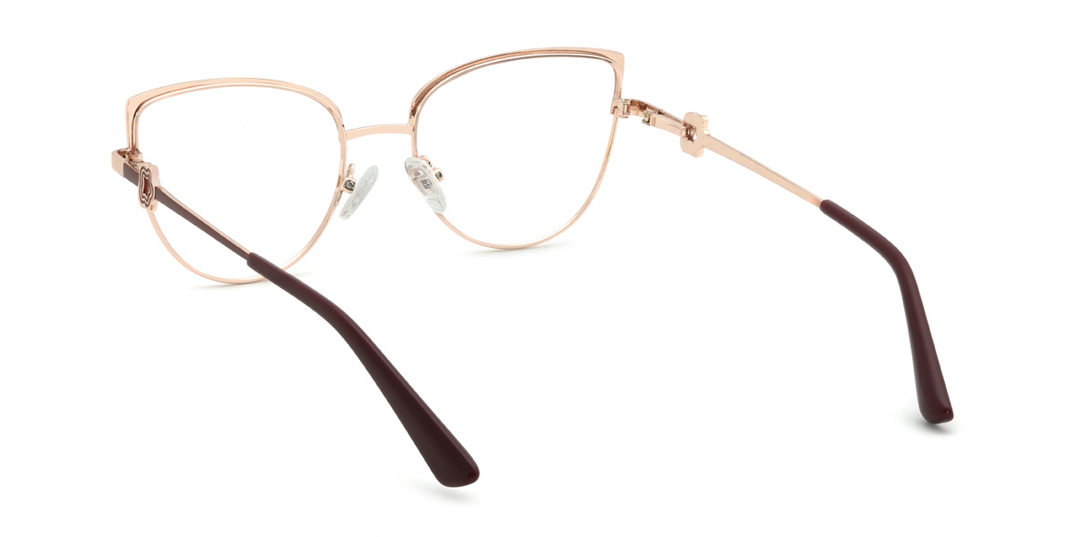 Arany bor Qetsiyah Szemüveg - Cat Eye Glasses