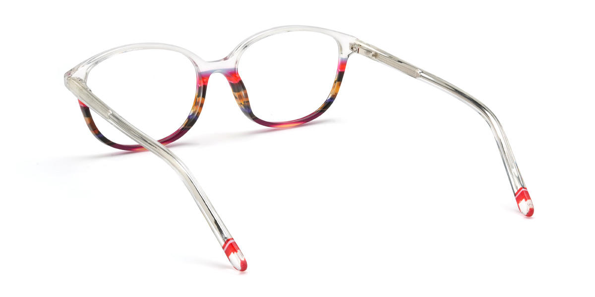 Transparente e multicolorido Rudra Óculos - Oval Glasses