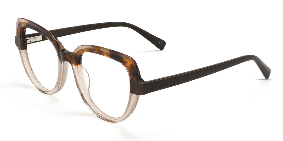 Tortoiseshell Tawny Prisha Glasses - Cat Eye Glasses