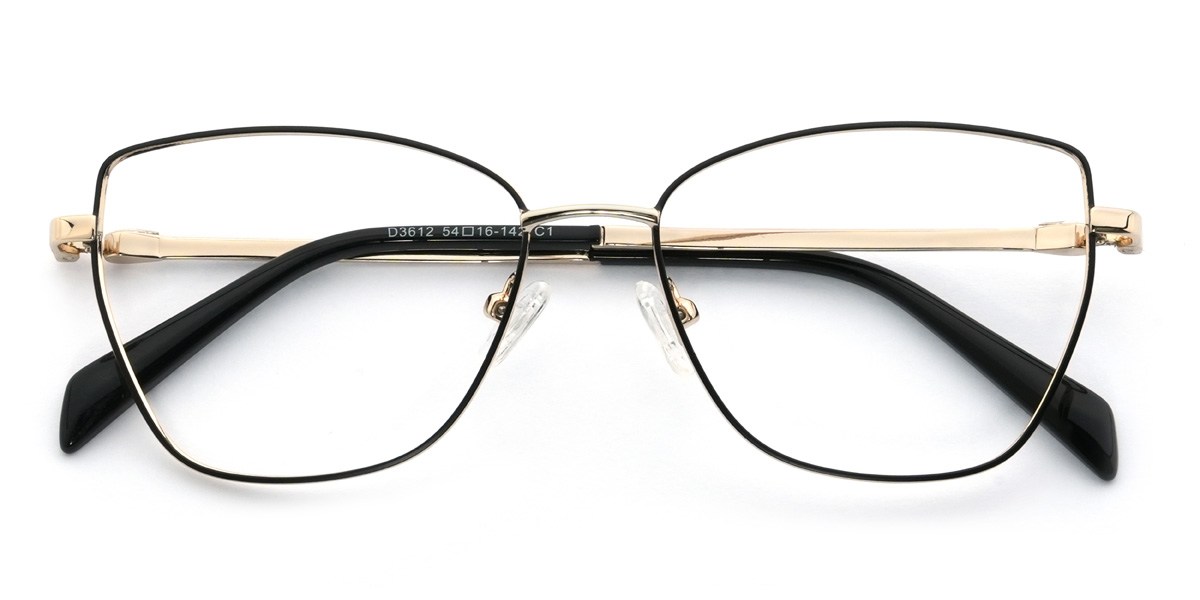 Black Kamilah Glasses - Cat Eye Glasses