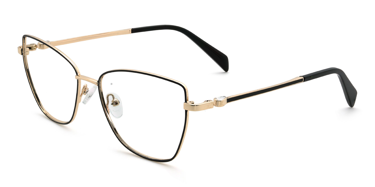 Black Kamilah Glasses - Cat Eye Glasses