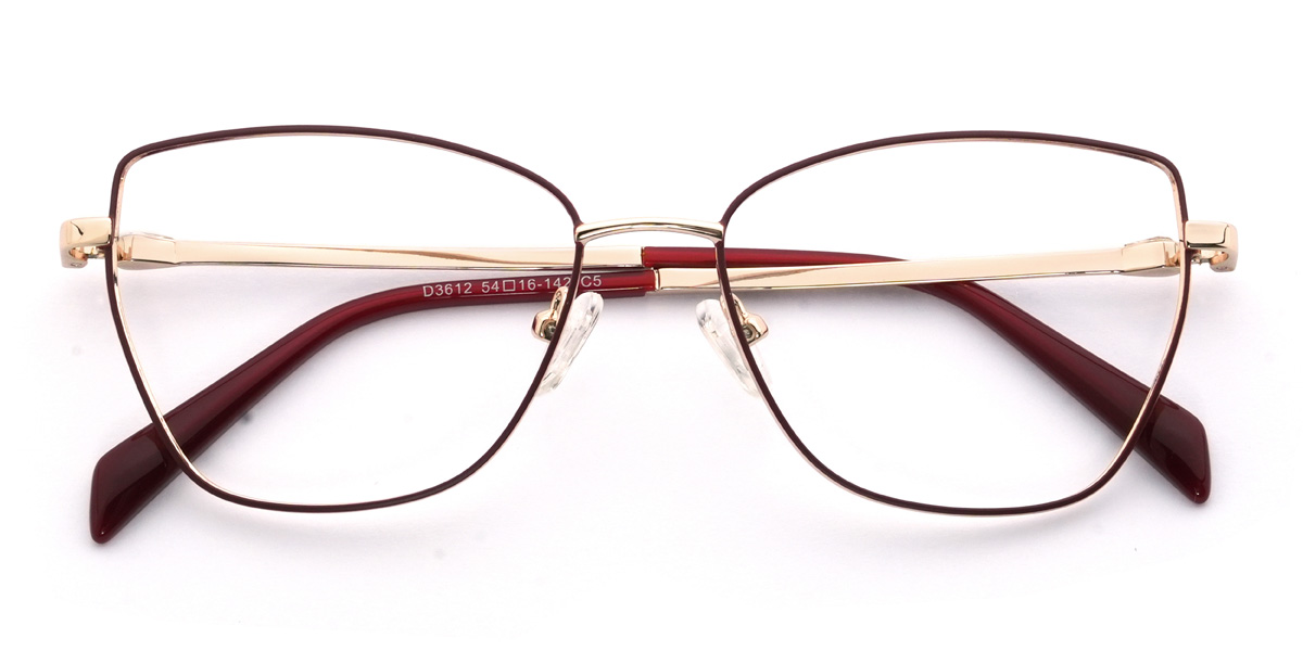 Wine Kamilah Glasses - Cat Eye Glasses