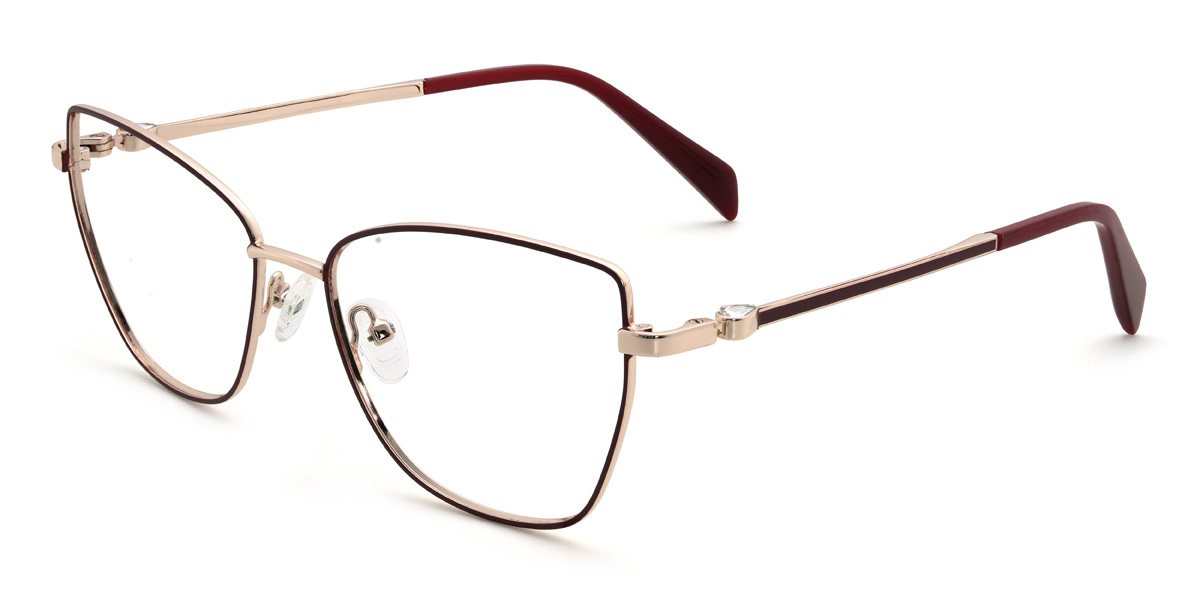 Wine Kamilah Glasses - Cat Eye Glasses