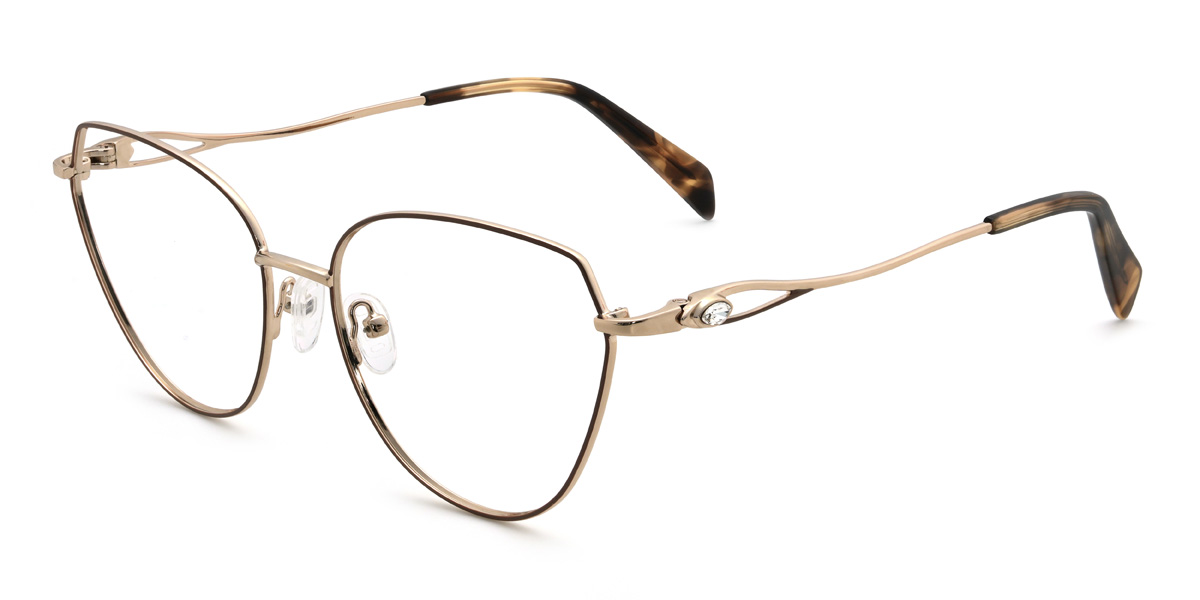Brown Taliyah Glasses - Cat Eye Glasses