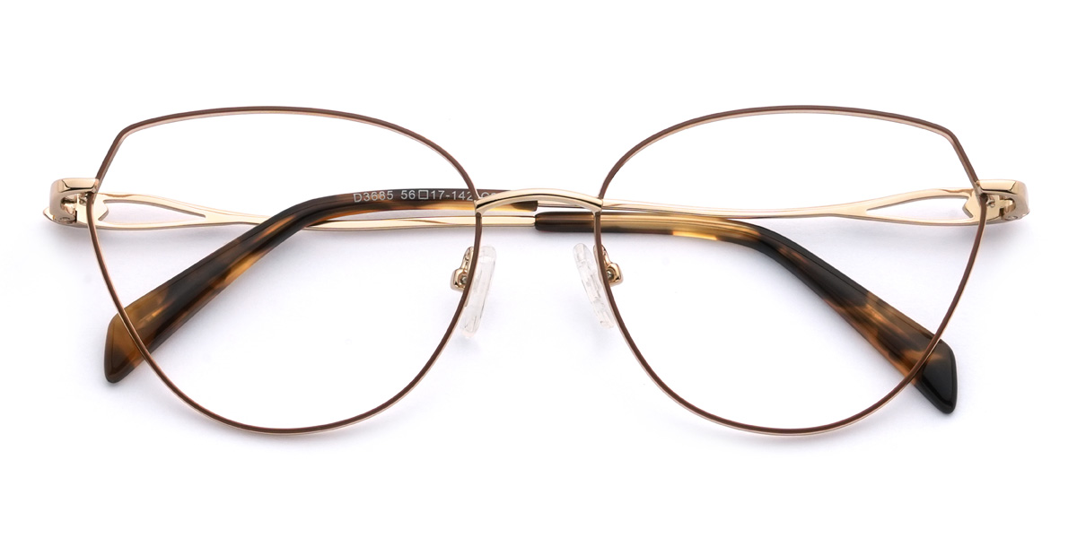 Brown Taliyah Glasses - Cat Eye Glasses